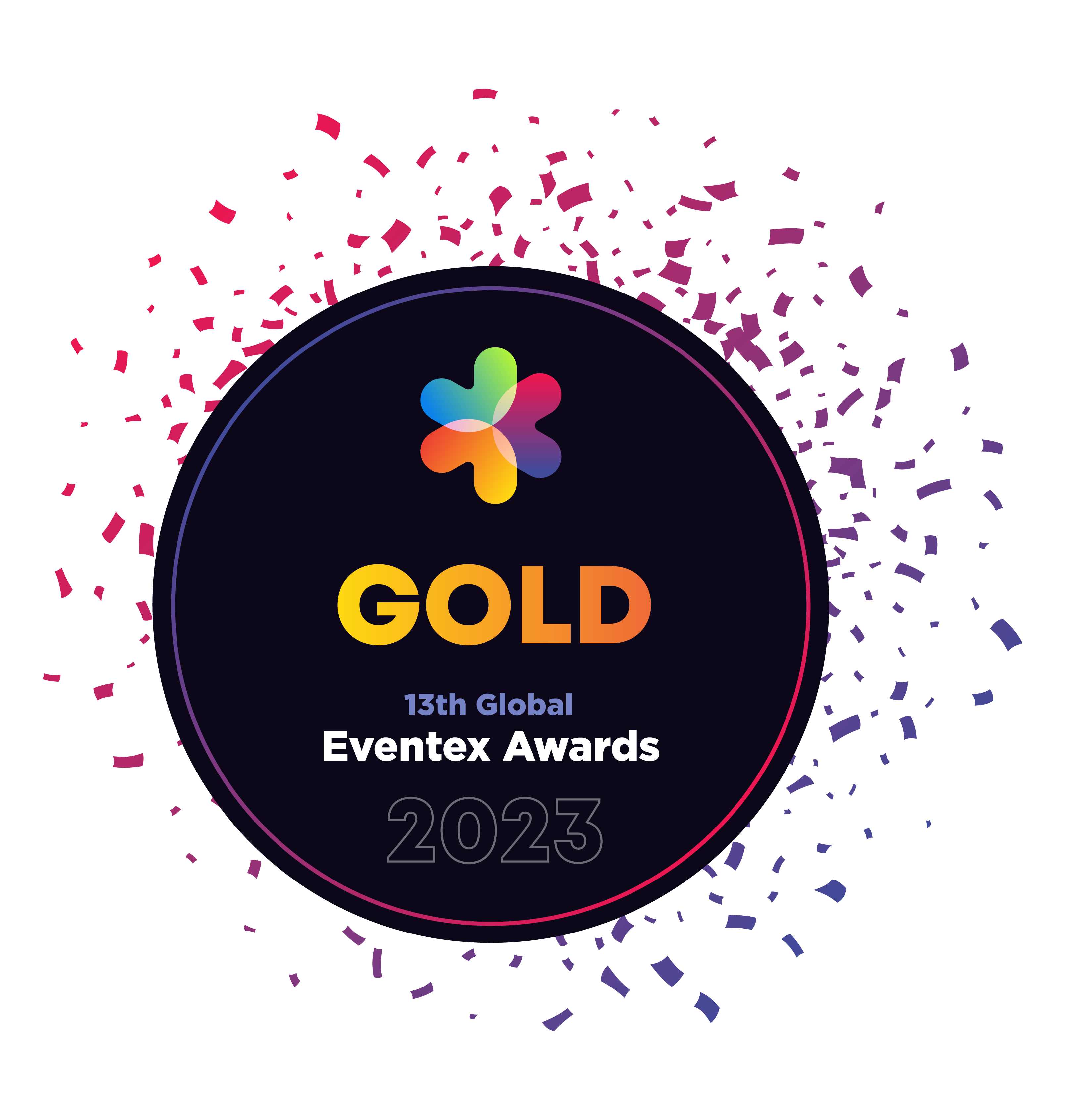 Gold Award Logo for Eventex Award 2023